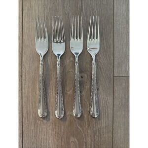 4 PCs Oneida MERLOT Dinner Forks Stainless‎ 18/10 Flatware Silverware Vietnam